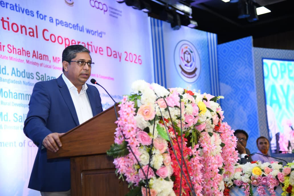 সমবায়ীদের উৎপাদিত পণ্য রপ্তানির উদ্যোগ নেওয়ার আহ্বান প্রতিমন্ত্রী শাহে আলমের