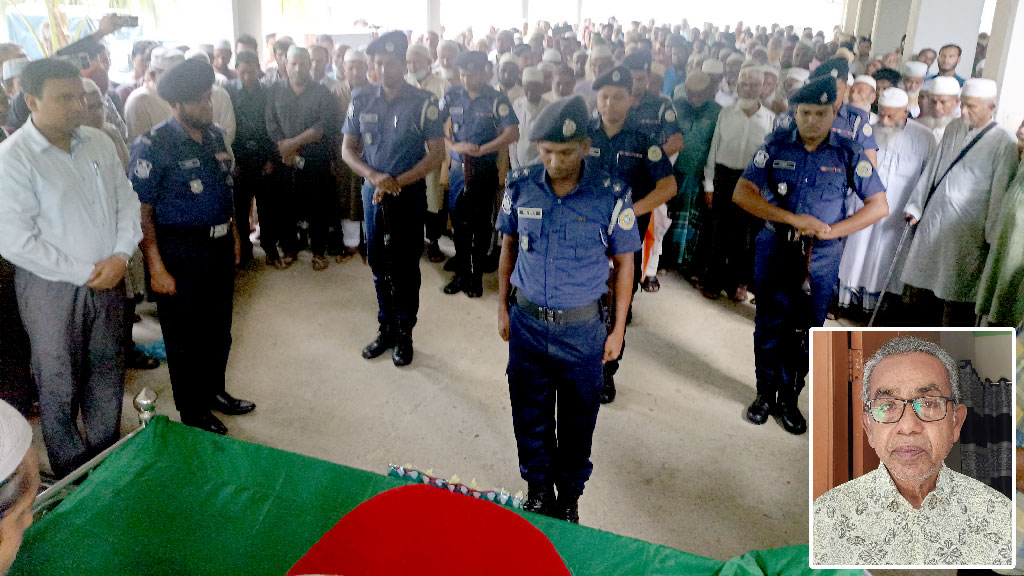 গার্ড অব অনার দিয়ে বীর মুক্তিযোদ্ধা শাহাবুদ্দিন আহম্মেদের দাফন সম্পন্ন