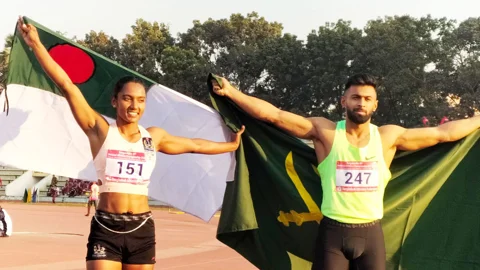 দ্রুততম মানব ইমরানুর, মুকুট ধরে রাখলেন শিরিনও