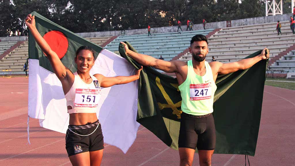 আবারও দ্রুততম মানব ইমরানুর, হারানো মুকুট ফিরে পেলেন শিরিন