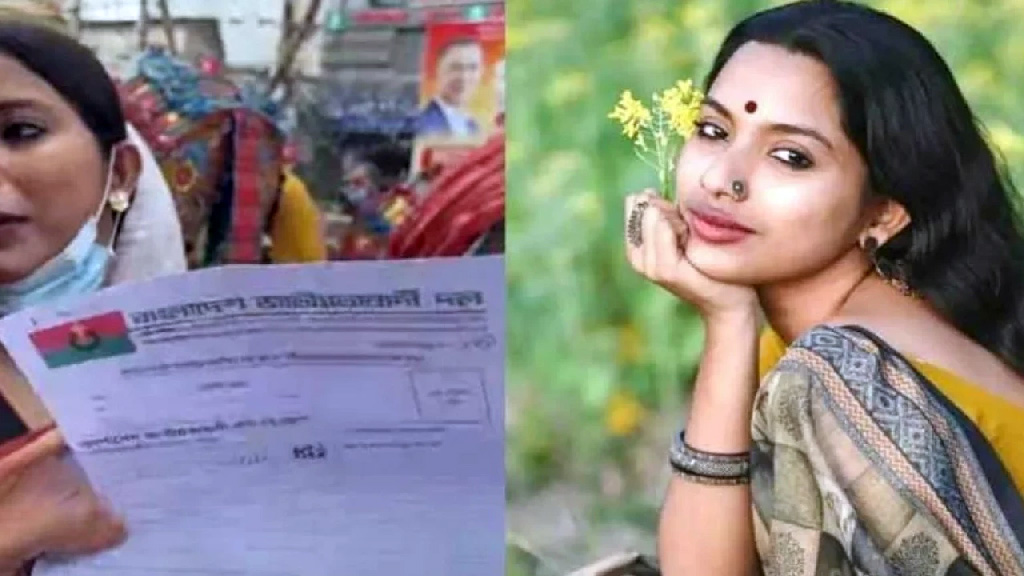 বিএনপির সংরক্ষিত নারী আসনে মনোনয়ন ফরম তুললেন সেই ফারজানা সিঁথি