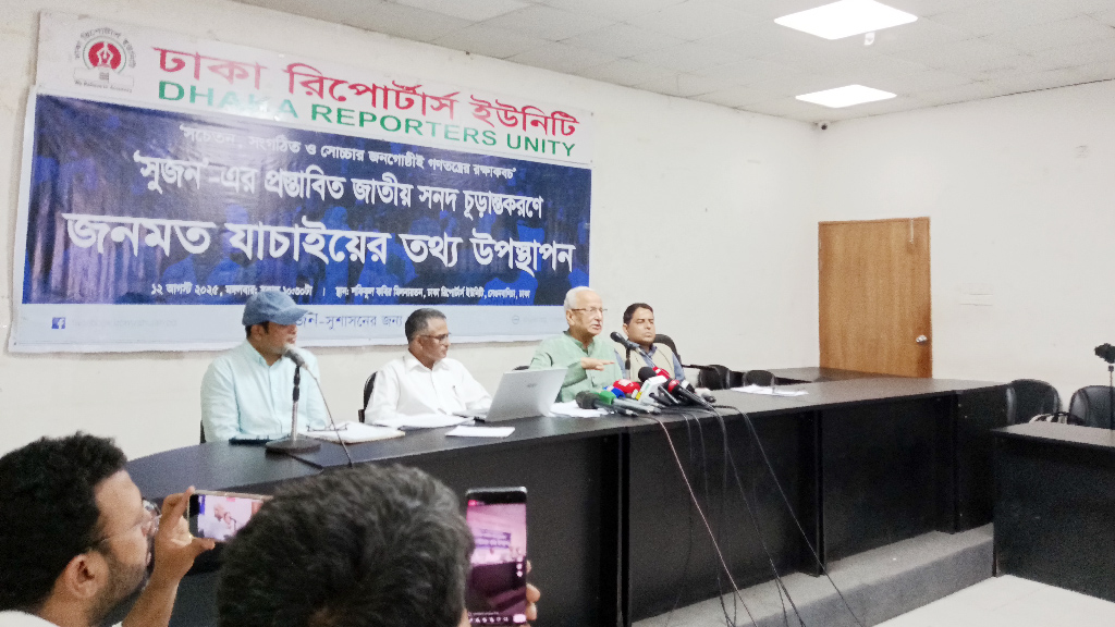 এক ব্যক্তিকে দুই মেয়াদের বেশি প্রধানমন্ত্রী চান না ৮৯ শতাংশ মানুষ: সুজনের জরিপ