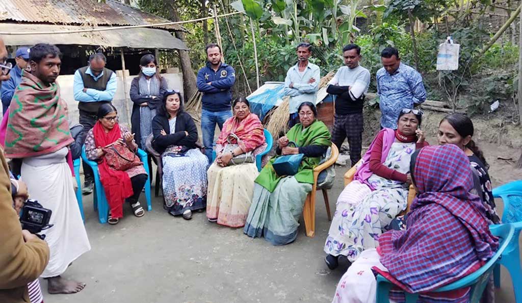 ধর্ষণ ও বিষপ্রয়োগে হত্যার শিকার ইউপি সদস্যের বাড়িতে সামাজিক প্রতিরোধ কমিটি