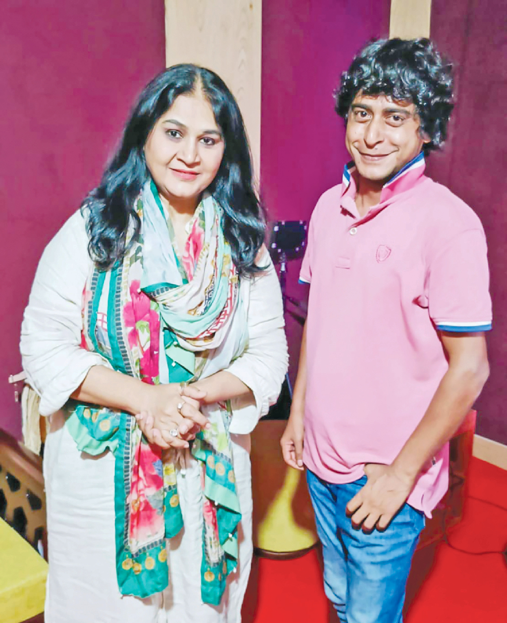 সামিনা ও মুরাদ নূর। ছবি: সংগৃহীত