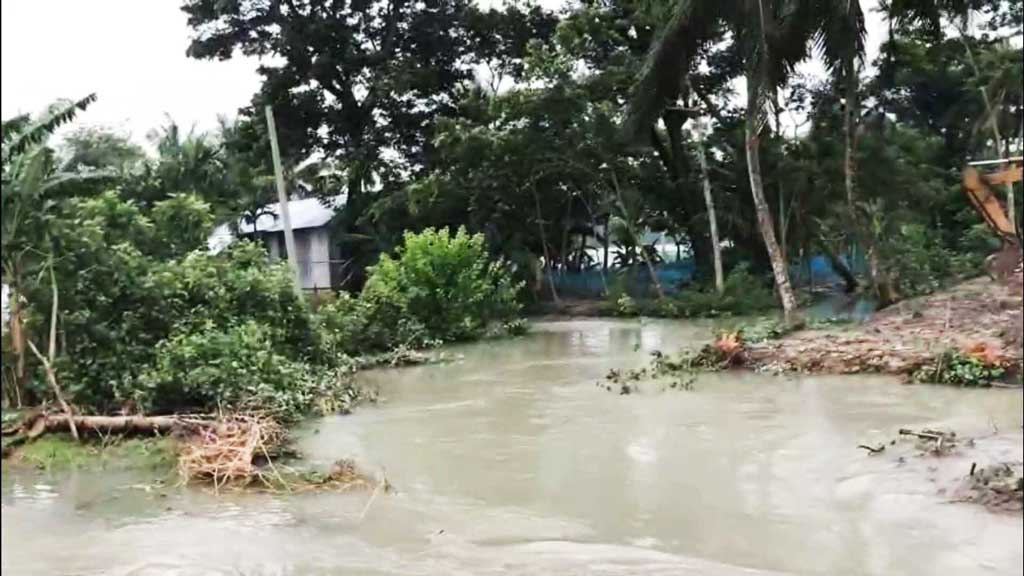 সুন্দরবনে জলোচ্ছ্বাসে ডুবেছে মিষ্টি পানির পাঁচ পুকুর, দুটি হরিণের মরদেহ উদ্ধার