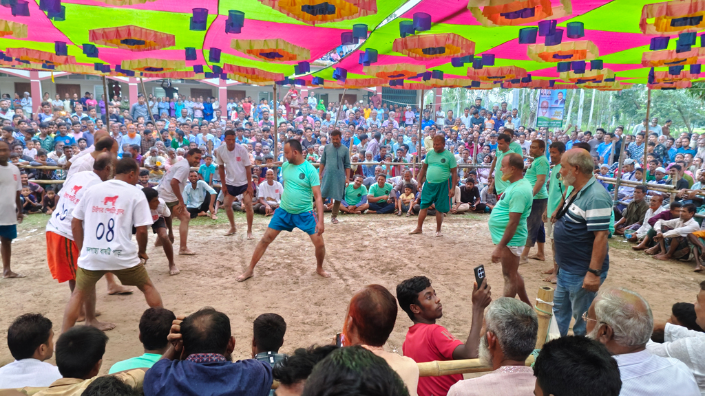 সুন্দরগঞ্জে আট দিনব্যাপী হাডুডু খেলা: চ্যাম্পিয়ন ‘সিংহ’ দল