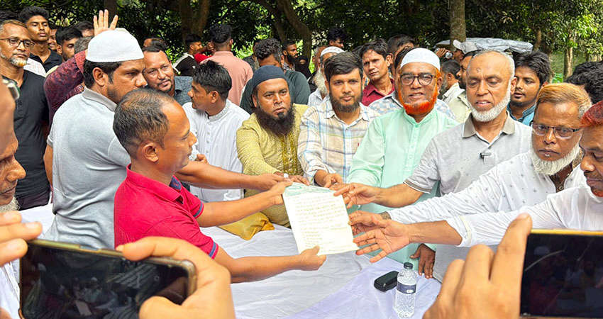 সোনারগাঁয়ে মুচলেকা দিয়ে মাদক ব্যবসা ছাড়ার ঘোষণা দুই কারবারির