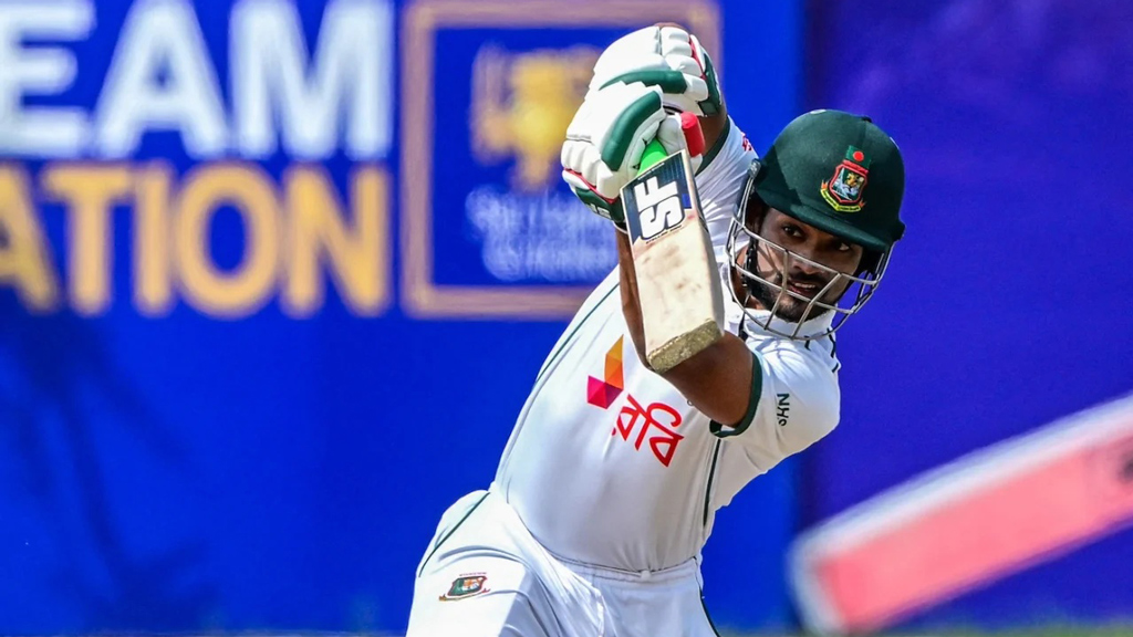 জোড়া সেঞ্চুরি করা শান্তর এবার ৮, চাপে বাংলাদেশ