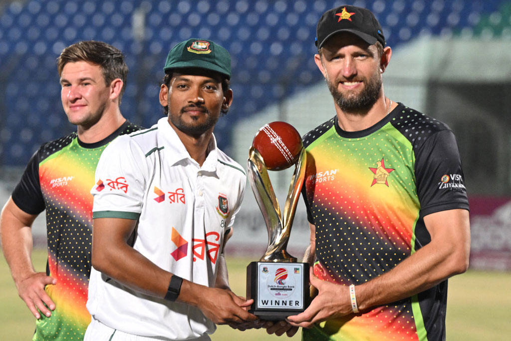জিম্বাবুয়ের বিপক্ষে জয়ের পরও খুশি নন শান্ত