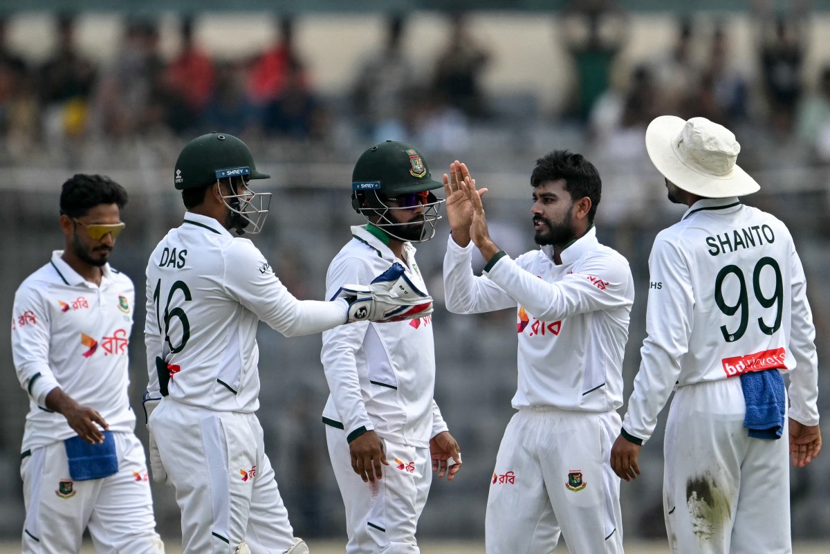 Miraz and Nayeem spin out West Indies for 245 as Bangladesh take a 27-run lead