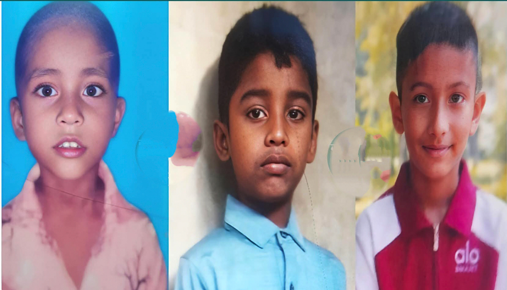 মৌলভীবাজারে পানিতে ডুবে নিহত তিন শিশুকে দাফন