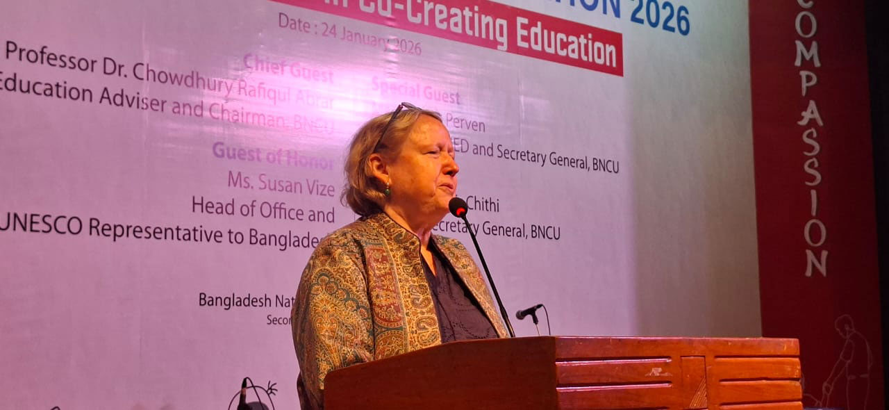 তরুণদের অংশগ্রহণ ছাড়া শিক্ষাব্যবস্থার কাঙ্ক্ষিত পরিবর্তন সম্ভব নয়: সুজান ভাইজ