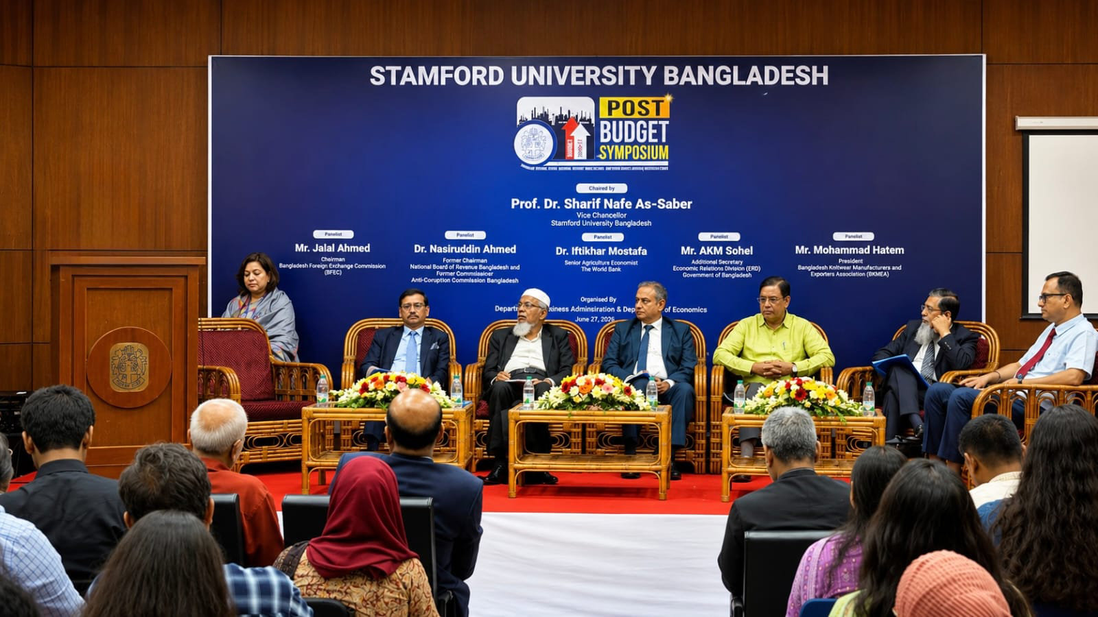 স্টামফোর্ড ইউনিভার্সিটিতে ২০২৬–২৭ অর্থবছরের বাজেট নিয়ে পোস্ট-বাজেট সিম্পোজিয়াম অনুষ্ঠিত