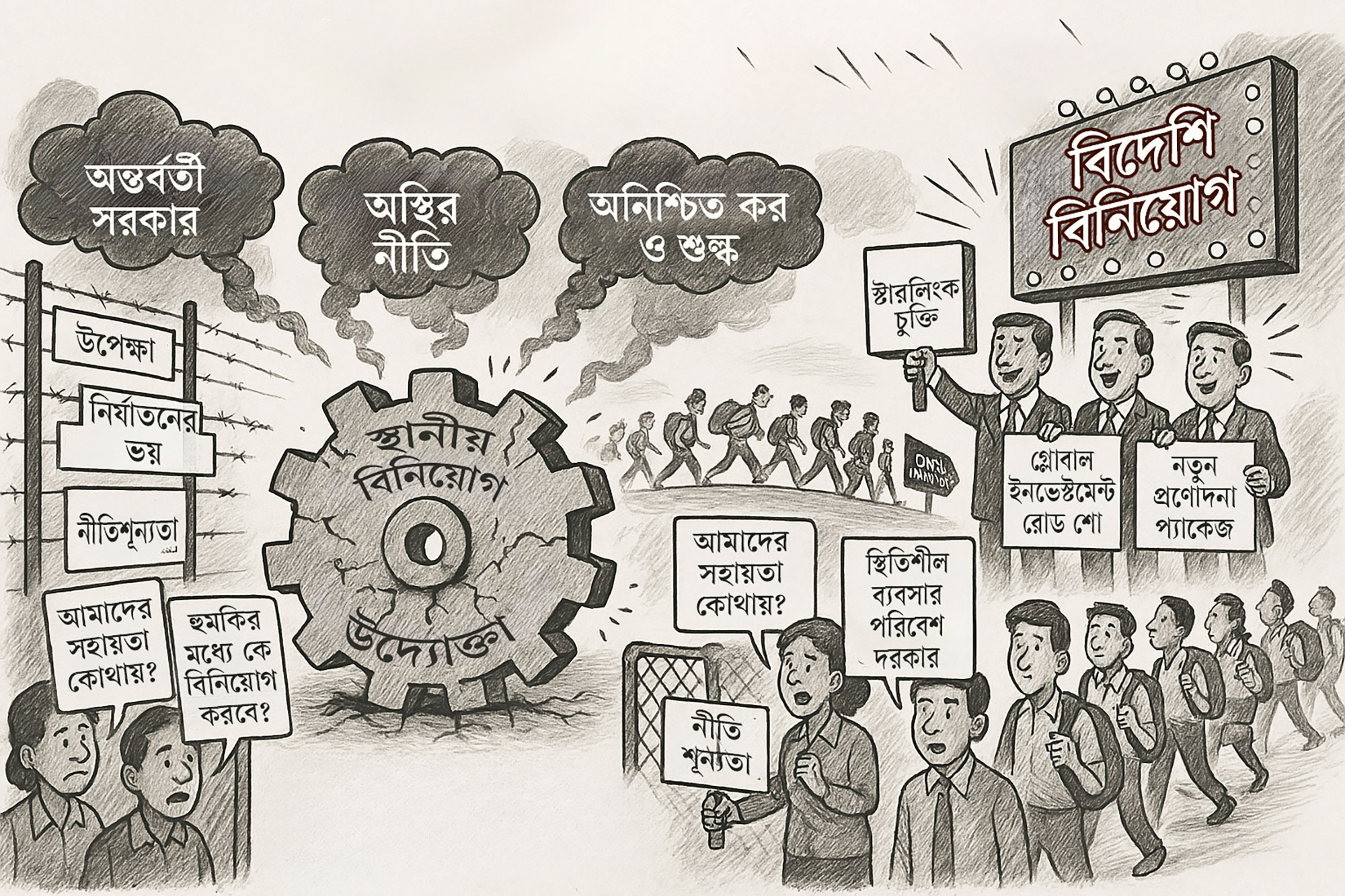 আগে স্থানীয়, পরে বিদেশি বিনিয়োগ