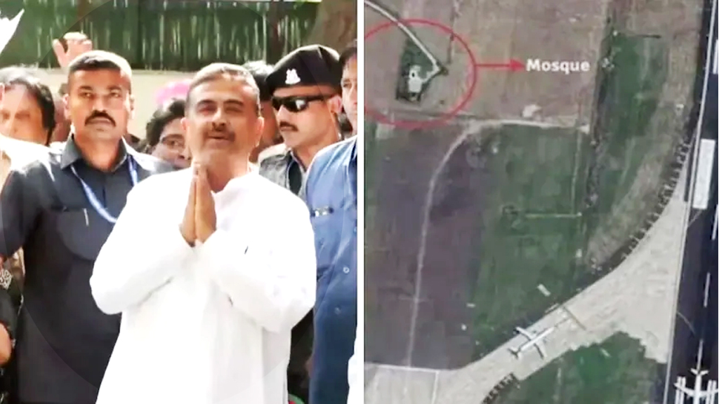 কলকাতা বিমানবন্দরে ১৩৬ বছরের মসজিদে প্রবেশ বন্ধ করল শুভেন্দু সরকার
