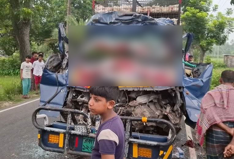 সখীপুরে বাঁশবোঝাই ট্রাকের পেছনে পিকআপের ধাক্কা, নিহত ৪