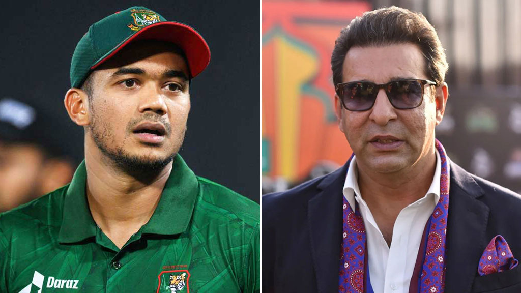 জাকেরের জায়গায় তাসকিনকে অধিনায়ক ভেবেছিলেন ওয়াসিম আকরাম