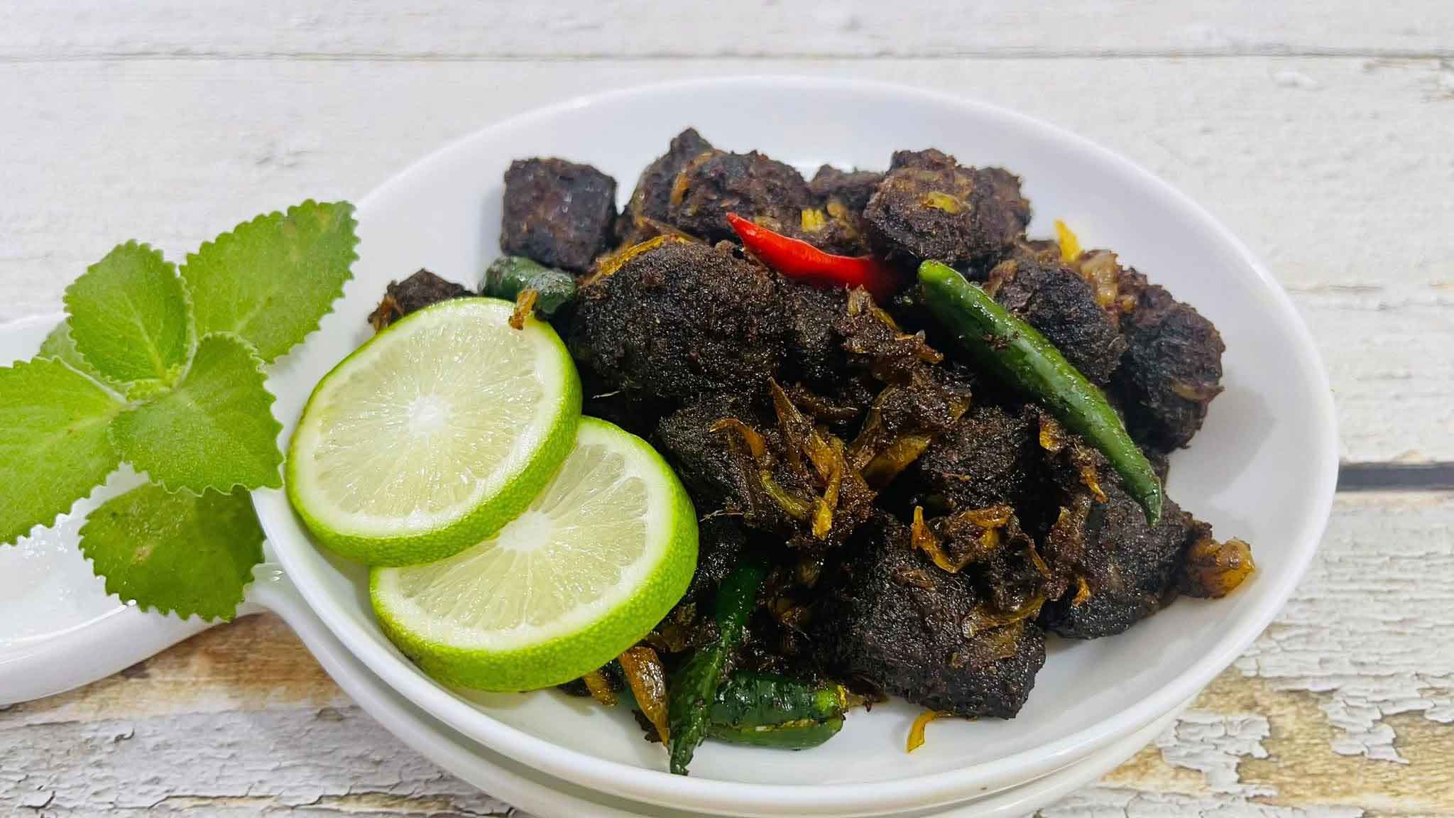 গরুর তিল্লি ভুনা