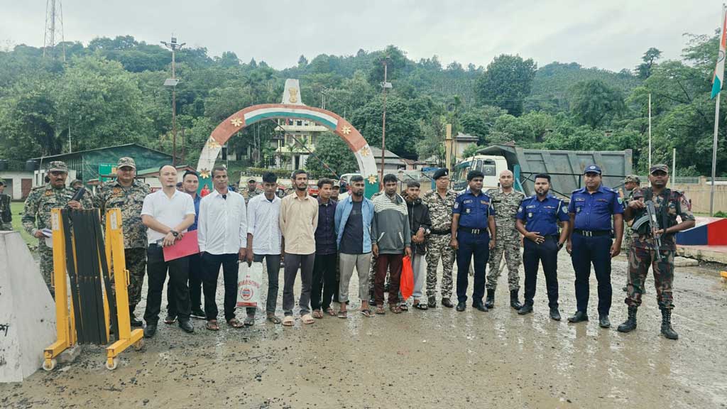 সাজাভোগ শেষে তামাবিল দিয়ে ৭ বাংলাদেশিকে ফেরত পাঠাল ভারত