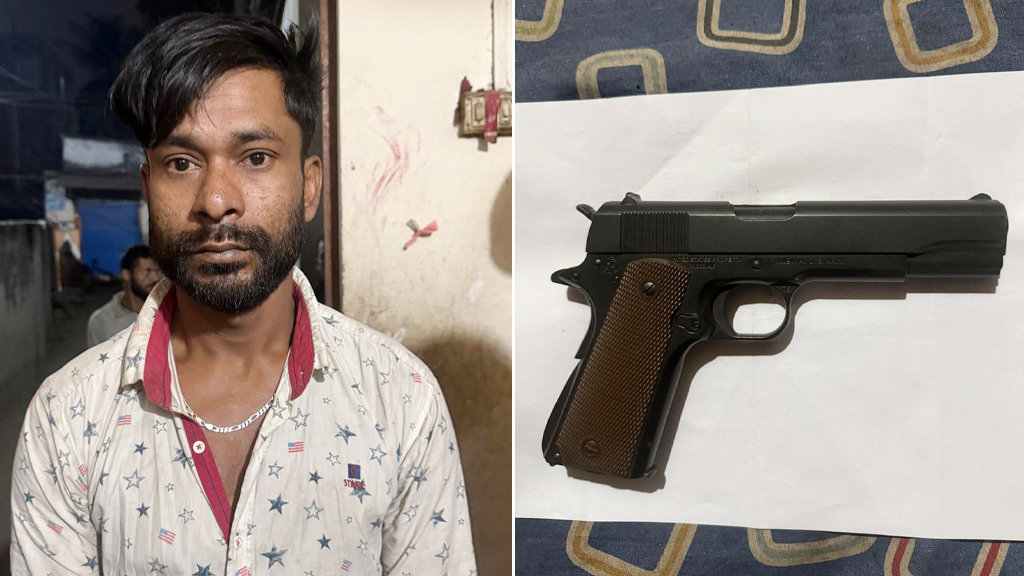 টঙ্গীতে বিদেশি পিস্তলসহ যুবক আটক