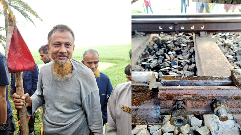 কলার মোচা দেখিয়ে কয়েক শ ট্রেনযাত্রীর প্রাণ বাঁচালেন দিনমজুর এনামুল