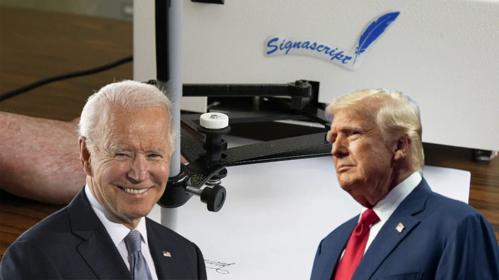 বাইডেনের ‘অটোপেনে’ সই করা সব নথি বাতিল করছেন ট্রাম্প