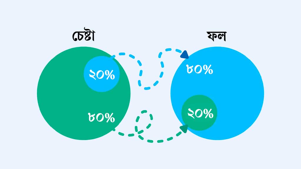 ২০% প্রচেষ্টায় ৮০% ফল পাবেন যেভাবে