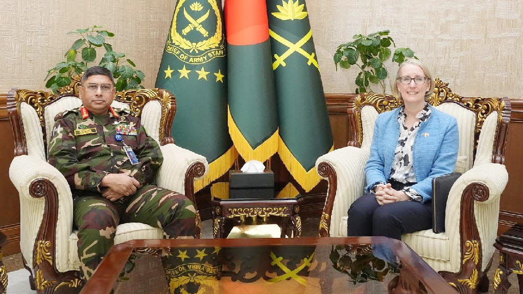 সেনাপ্রধানের সঙ্গে ব্রিটিশ হাইকমিশনারের সাক্ষাৎ