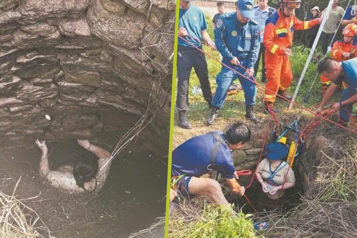 সাপ ও মশাভর্তি অন্ধকার কূপে ৫৪ ঘণ্টা দেয়াল ধরে ঝুলে রইলেন চীনা নারী