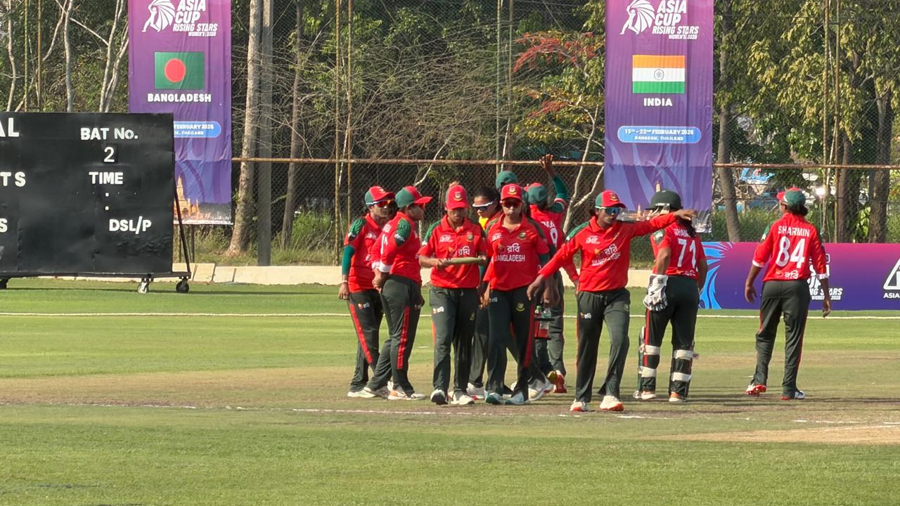 রুদ্ধশ্বাস জয়ে রাইজিং স্টারস এশিয়া কাপ শুরু বাংলাদেশের