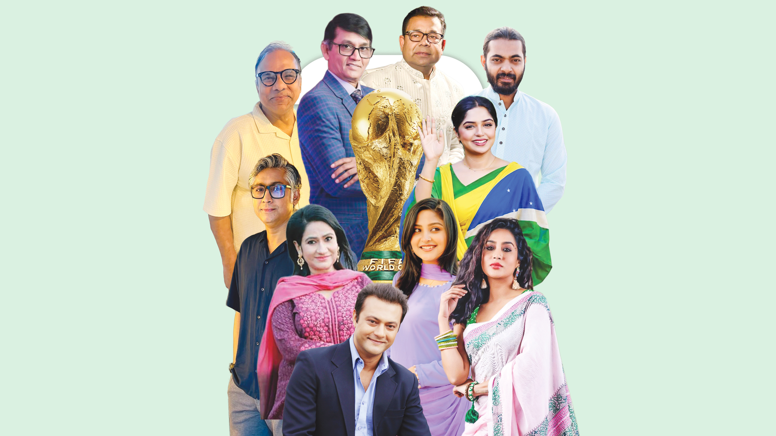 বিশ্বকাপ উন্মাদনায় শোবিজ তারকারা