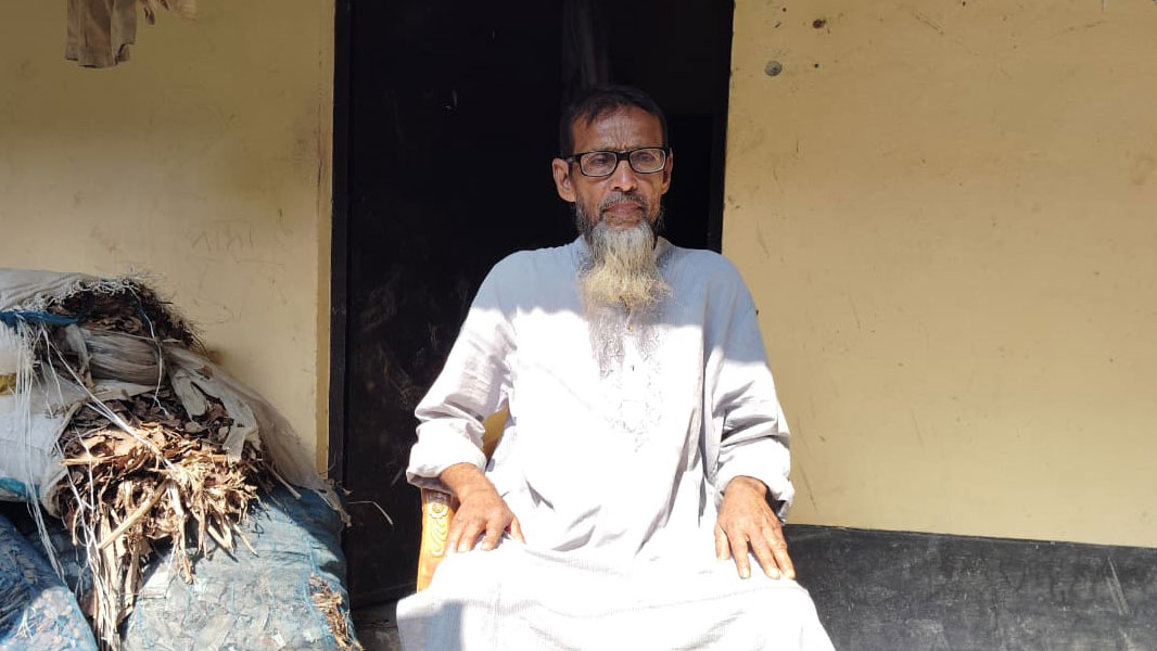 জোটেনি বীর নিবাস, আশ্রয়ণের ঘরেই মুক্তিযোদ্ধার ঠাঁই