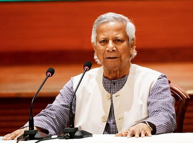 অন্তর্বর্তীকালীন সরকারের প্রধান উপদেষ্টা ড. মুহাম্মদ ইউনূস। ছবি: বাসস