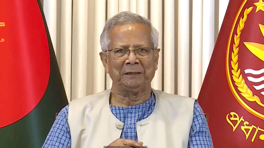 মহান বিজয় দিবসে জাতির উদ্দেশে ভাষণ দিচ্ছেন প্রধান উপদেষ্টা